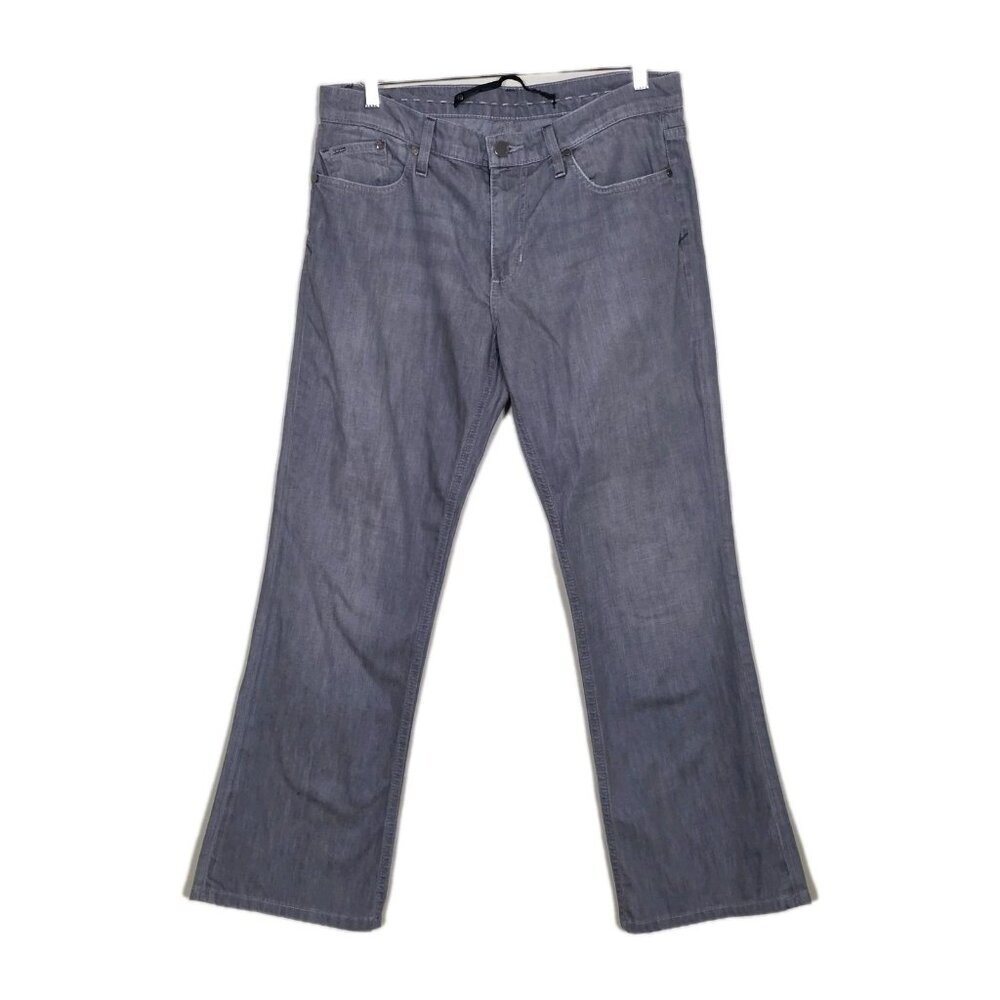 Joes Jeans Womens 34 Gray Tyler Wash Bety8234 Rocker Mid Rise Bootcut Grunge